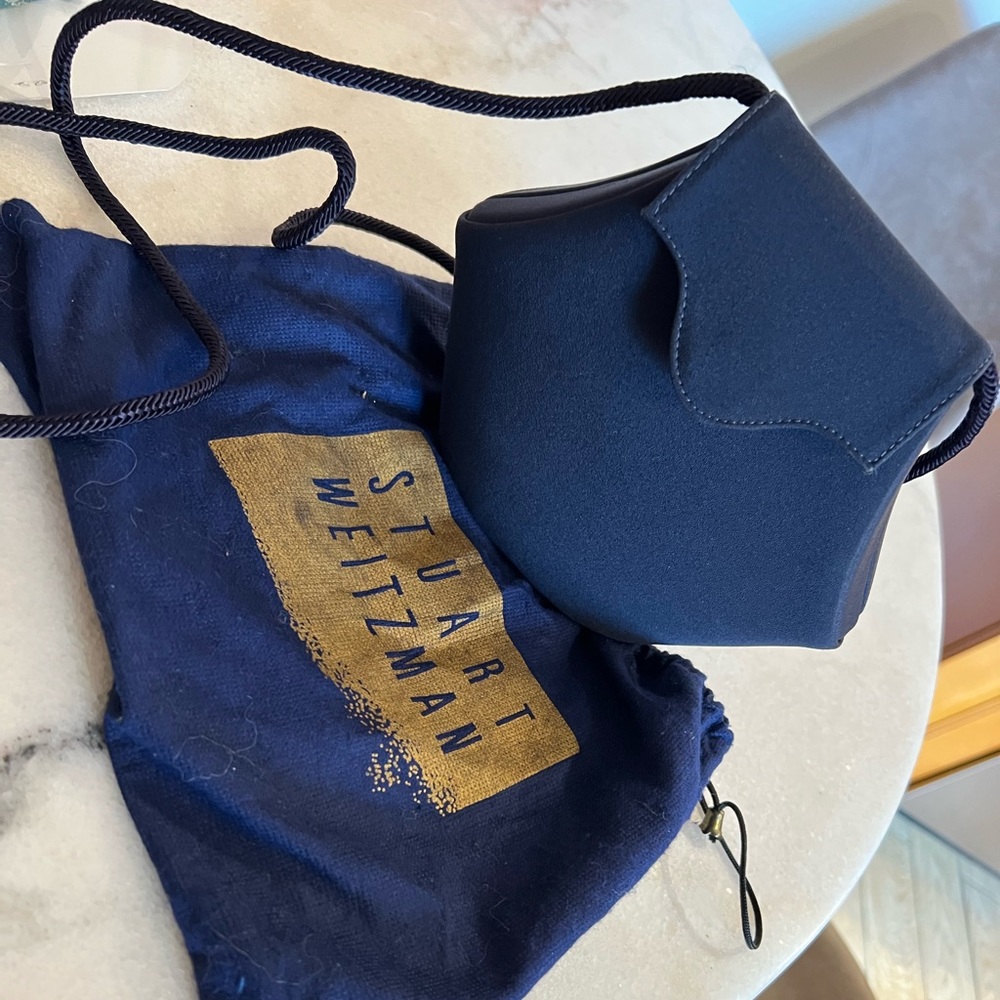 Stuart Weitzman Evening Solid Construction Blue W… - image 1